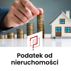 Dłoń kładzie monetę na stosie monet obok modelu domu.