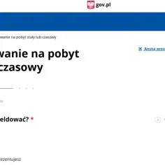 Zmiana zameldowania online na pobyt stały lub czasowy w aplikacji mObywatel. Wybór osoby do zameldowania: siebie, dziecko lub inną osobę.