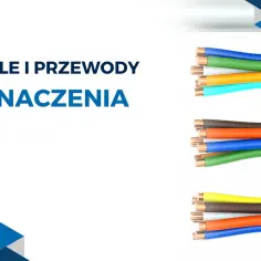Kolorowe oznaczenia przewodów elektrycznych w kablach.