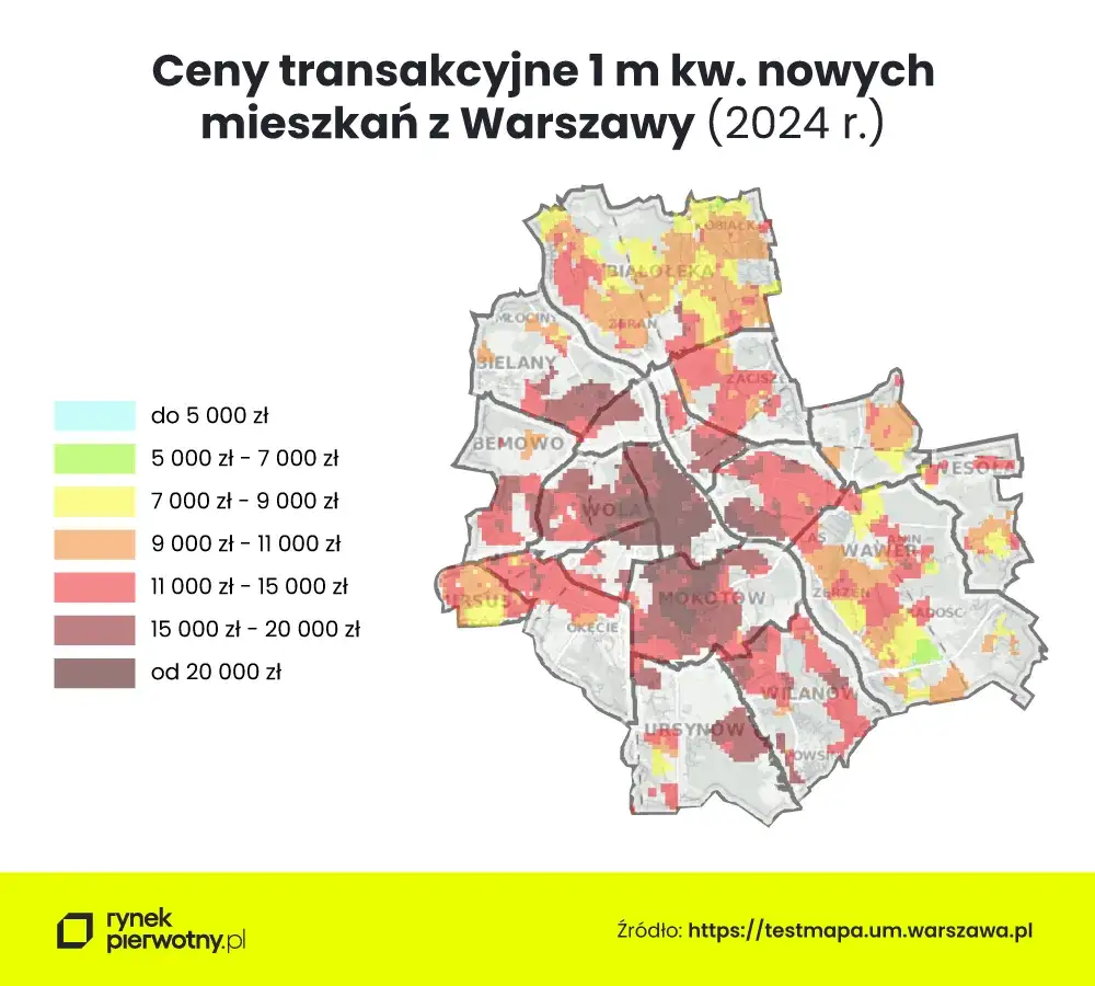 Zdjęcie Ile za m2 mieszkań w Warszawie? Ceny, które zaskakują inwestorów