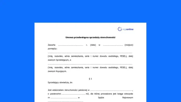 Umowa przedwstępna sprzedaży działki - jak uniknąć ryzyka?