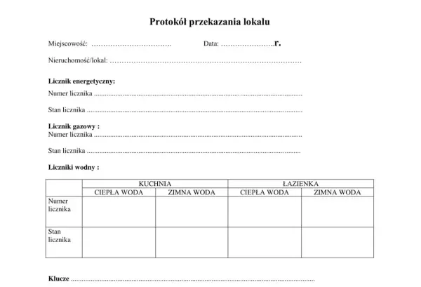 Protokół zdawczo-odbiorczy - Jak bezpiecznie przekazać mieszkanie?