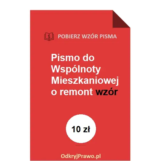 Jak napisać pismo do spółdzielni mieszkaniowej o remont bez błędów